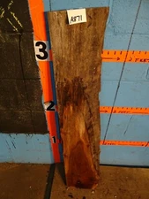 #A871    2 1/4" THICK  black walnut Live Edge Slab shelf table bench