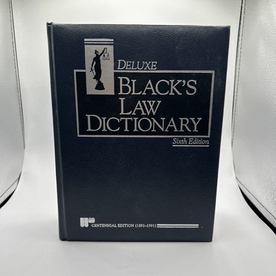 Black's Law Dictionary with Pronunciations, 6th Edition Centennial Edition 1891