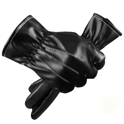 Premium Herren Winterhandschuhe Langlebige Thermische Warme Leder Autofahren - Bild 1 von 4