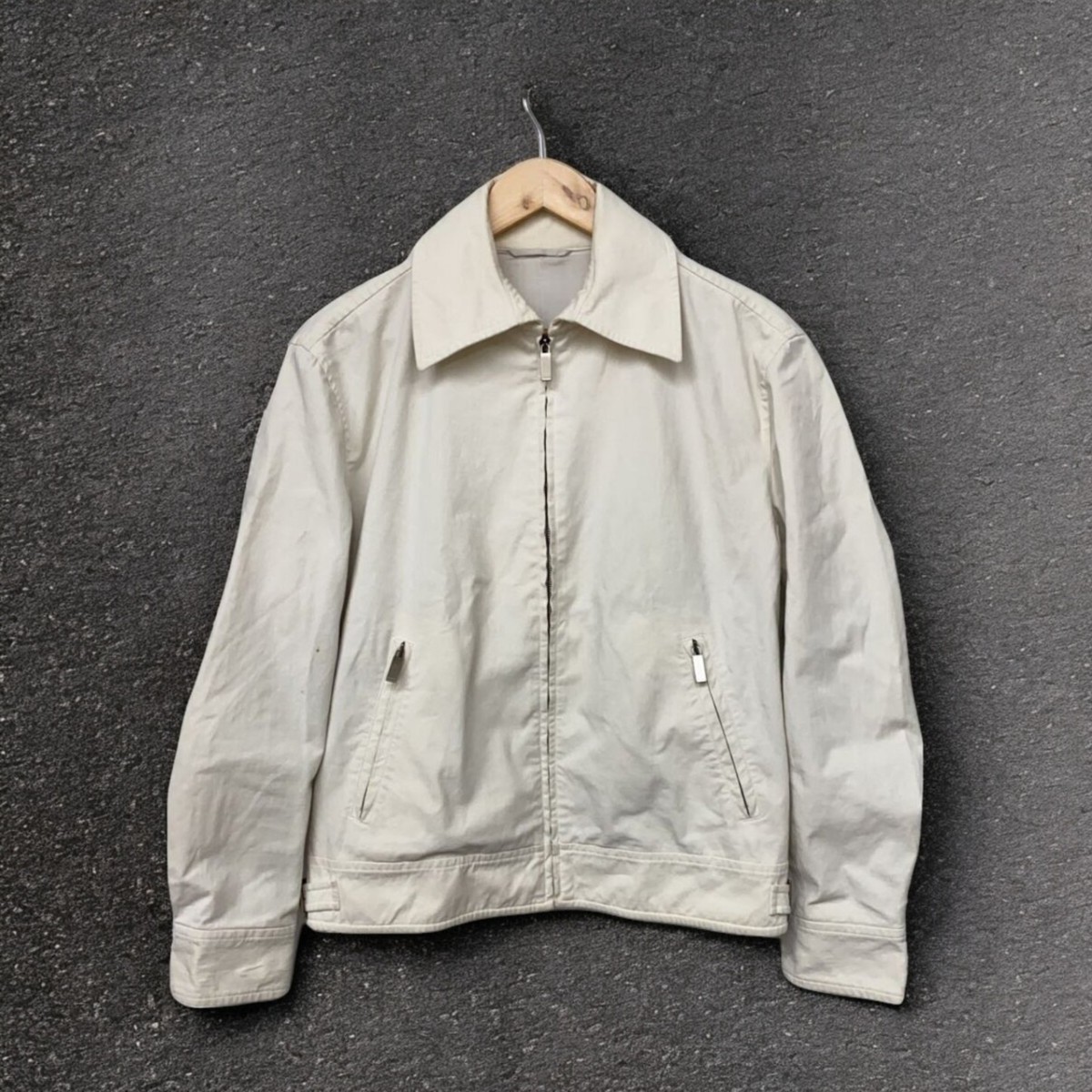 GUCCI　ホワイトGジャン ライダース風　size38 797448_Z9AA9_9799_007_100_0000