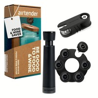 Airtender Wine Lovers Box (Schwarz, SpüLmaschinenfest, BPA- & Bps-Frei)
