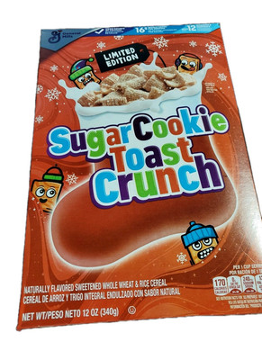 General Mills Sugar Cookie Toast Crunch Cereal Full Box