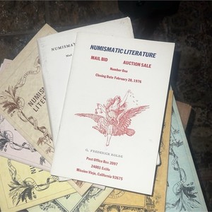George Frederick Kolbe Numismatic Literature Mail Bid Sale Catalogs Lot
