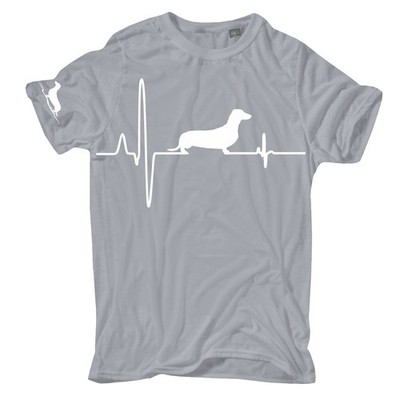Dachshund Heartbeat Dachshund Teckel German Hunting Dog Terrier T-Shirt Gift