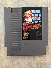 Super Mario Bros. Nintendo NES, 1985 Complete in Box CIB Mattel Version Hang Tag