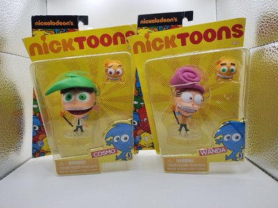 Nickelodeon's Nicktoons -Fairly Oddparents- Cosmo & Wanda w/ Fish! New & Sealed!