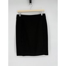 Ann Taylor Black Pencil Skirt Knee Length Business Office Career Sz 8
