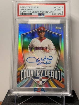 2023 Topps WBC Certified Issue Juan Soto Dominican Republic Auto /25 #CDA-JS SSP