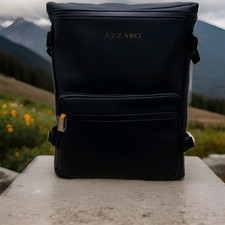 AZZARO LIMITED EDITION SPORTS , TRAVEL , GYM , ELEGANT BACKPACK SOLID BLACK NEW