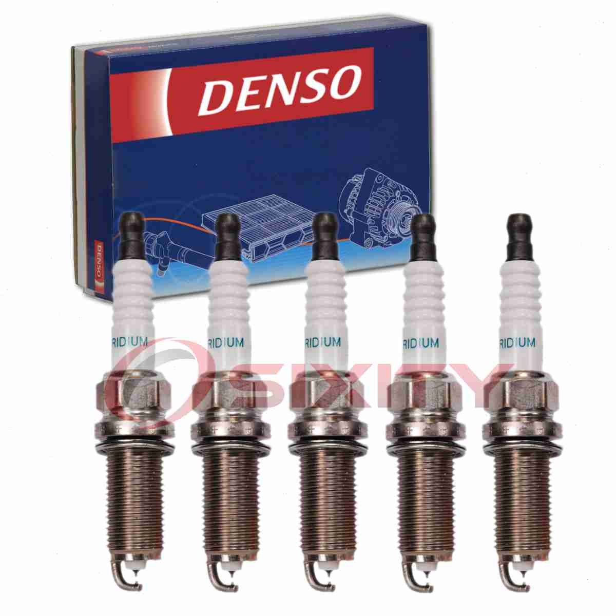 5 pc Denso Spark Plugs for 2015 Volvo V60 2.5L L5 Ignition Secondary  hi