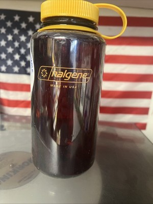 Nalgene Sustain 32 oz. Wide Mouth Water Bottle Laker Brown