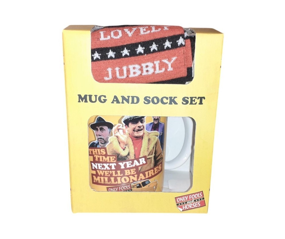 Mug and Sock Set, Only Fools and Horses, TV Memorabilia, Gifts for Men 94408