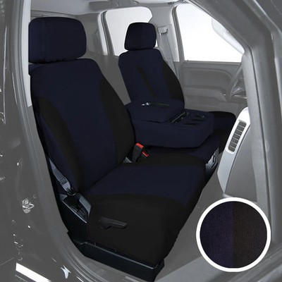 For Chevy Blazer 98-03 Saddleman Canvas 2nd Row Blue w Black Custom Seat Covers