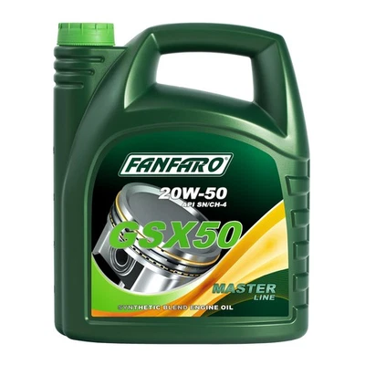 FANFARO GSX 50 Huile Moteur Minérale 20W-50 API SN/CH-4 5 L 20W-50 - Photo 1/3