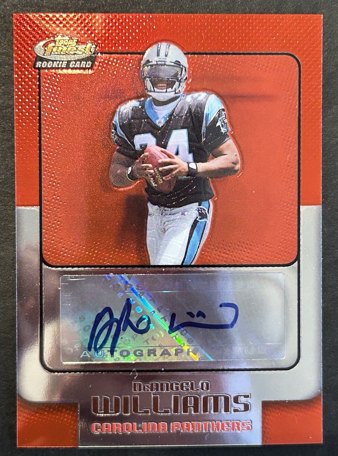 DeAngelo Williams Finest #157 Autograph