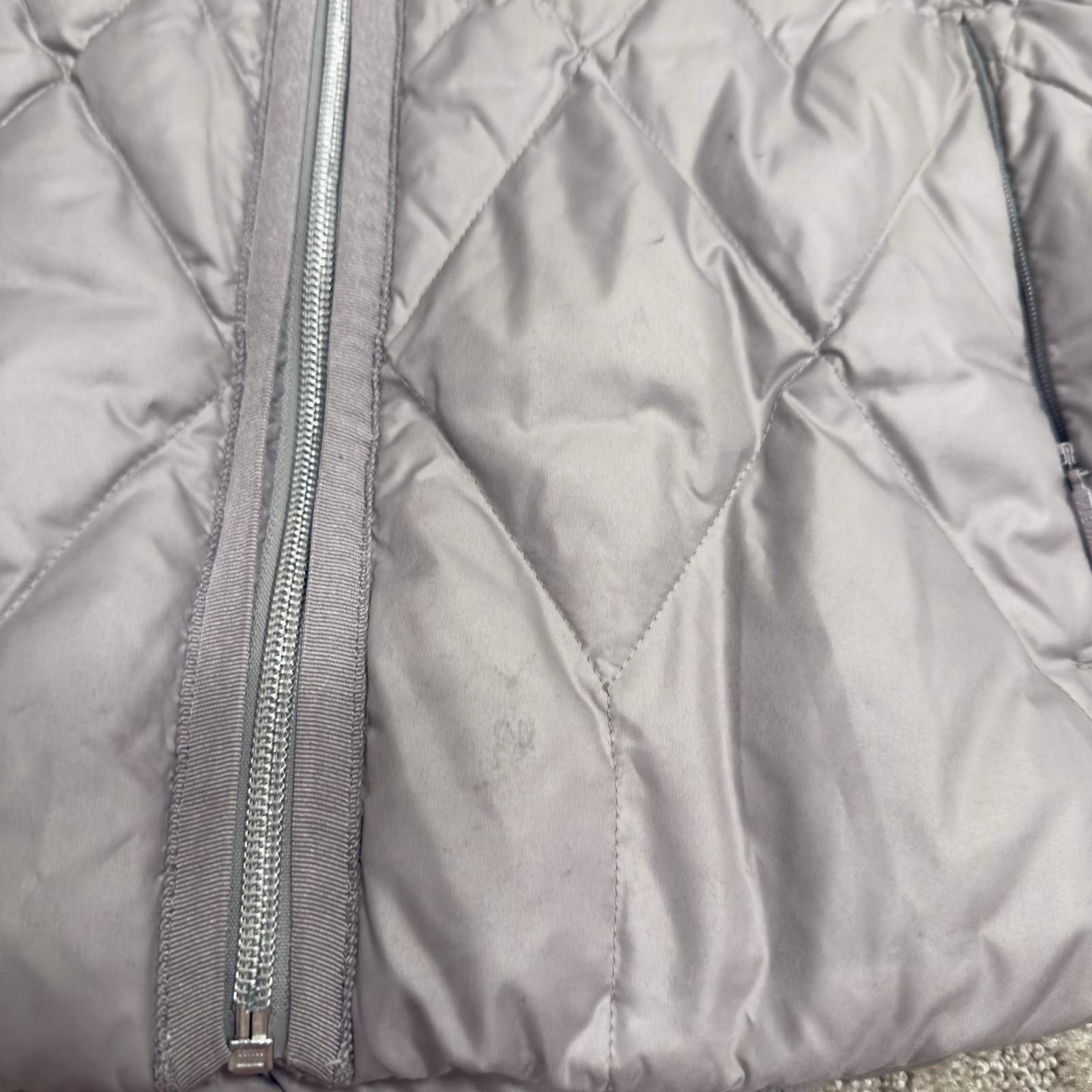 Athleta Responsible Down Jacket Silver Gray MED |… - image 11