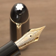 Vintage 1970s  Montblanc 149 Meisterstuck 14C 2 tone M Ebonite Feeder W/O Steps