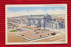 Early Union Station Railroad Kansas City Missouri Train Post Card 1 Cent Stamp — photo 2