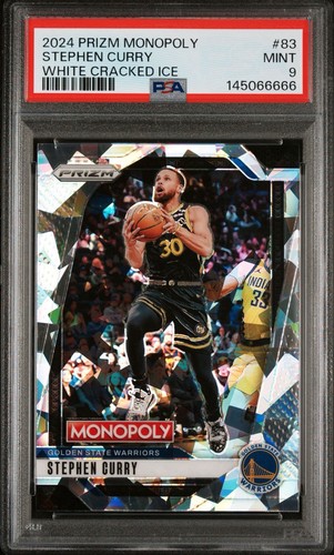 2024-25 Panini Prizm Monopoly - Stephen Curry #83 Ice Prizm PSA 9