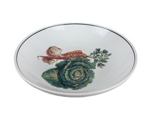 Williams-Sonoma Harvest Vegetables Serving Bowl Cabbage Carrot Portugal 13x13x4"