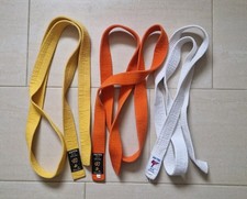 Kaiten-Gürtel Budogürtel Gelb Orange Weiß 230 Kaiten Budo