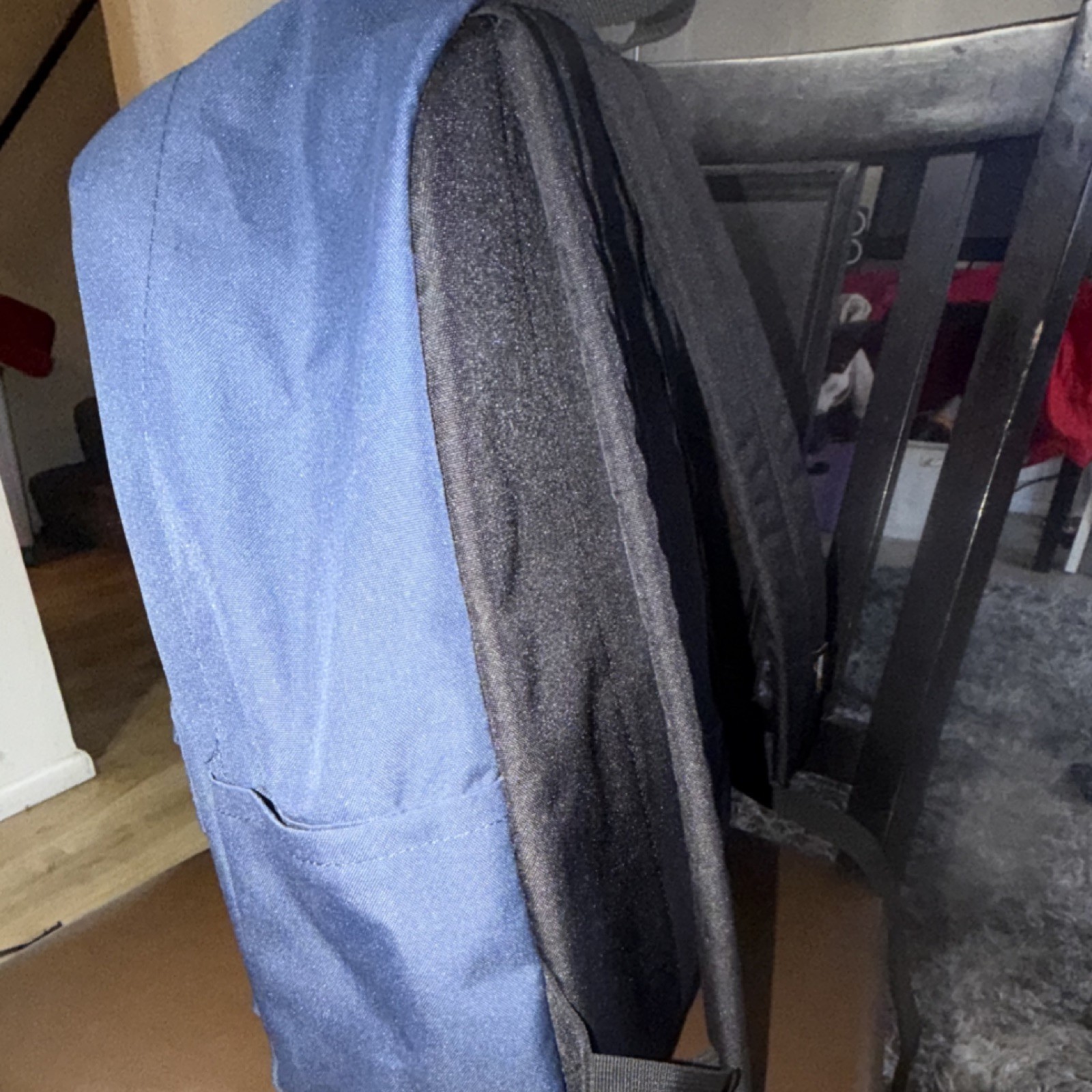 Amazon Basics Blue Black Backpack Zip Closure Adj… - image 5