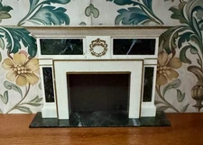 Dollhouse Miniature Vintage Ideal Fireplace Surround Mantel 1:12 Scale
