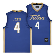 Tulsa Women's Basketball Blue Jersey - Abby Jegede