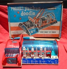 Remco 1960s Project Yankee Doodle Secret Rocket Test Center w/Box Not Working #2