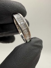 14ct White Gold Baguette Cut Diamond Ring