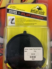 Butler Creek Objective Lens Flip Open Scope Cover Black 44 OBJ NEW 2.36" 59.9mm