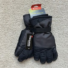 NWT Tek Gear Gloves Warm Gear Ski Black 3M Thinsulate Waterproof M/L
