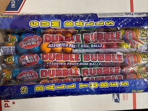 Double Bubble Gum Balls.           (24 Packs)