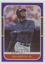 2021 Donruss Retro 1987 Variation Holo Purple Ken Griffey Jr (Blue Jersey) 1u6