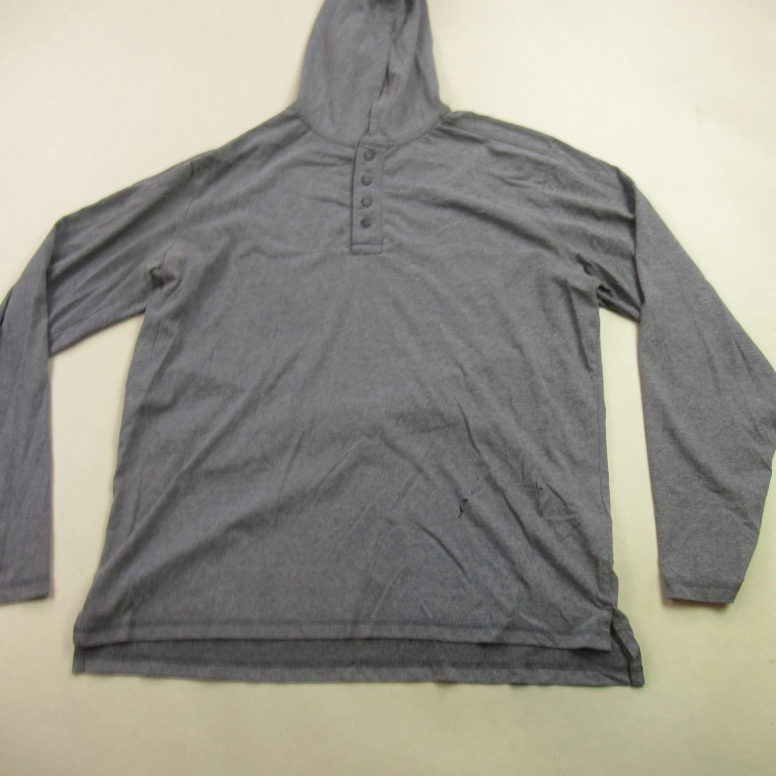 Moutain Khakis Hoodie Mens Large Long Sleeve Hooded Pullover 1/4 Snap Gray
Opens in a new window or