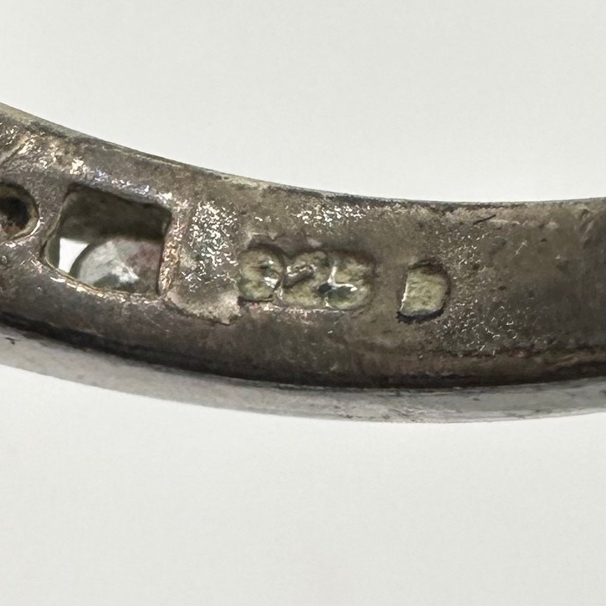 925 sterling silver clear rectangular cubic zirco… - image 8