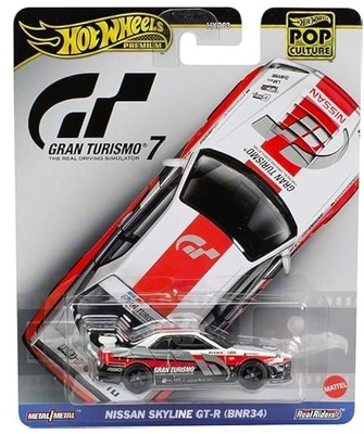 NEW Hot Wheels Pop Culture Premium Gran Turismo 7 NISSAN SKYLINE GT-R BNR34 1:64