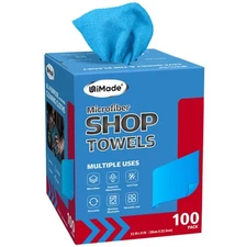 Towels, 100 Sheets Microfiber Cleaning Cloth Commercial Grade Washcloths Lint...