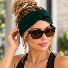 New Womens Extra Wide Headband Turban Knotted Bandana Head Bands Boho Headbands