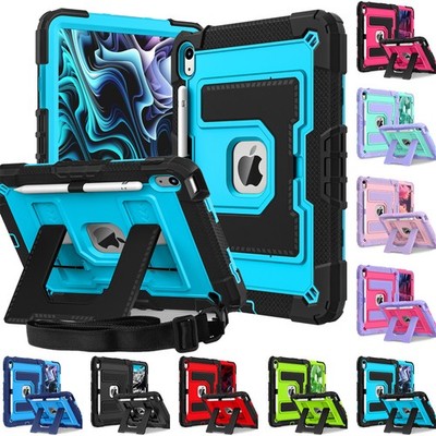 2025 New Stand Tablet Case For iPad (A16) 11th Gen Shockproof Silicone PC Shell