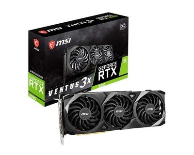 MSI RTX 3090 Ventus 3X 24G OC Graphics Card 24 GB GDDR6X 384 Bit 7680 X 4320
