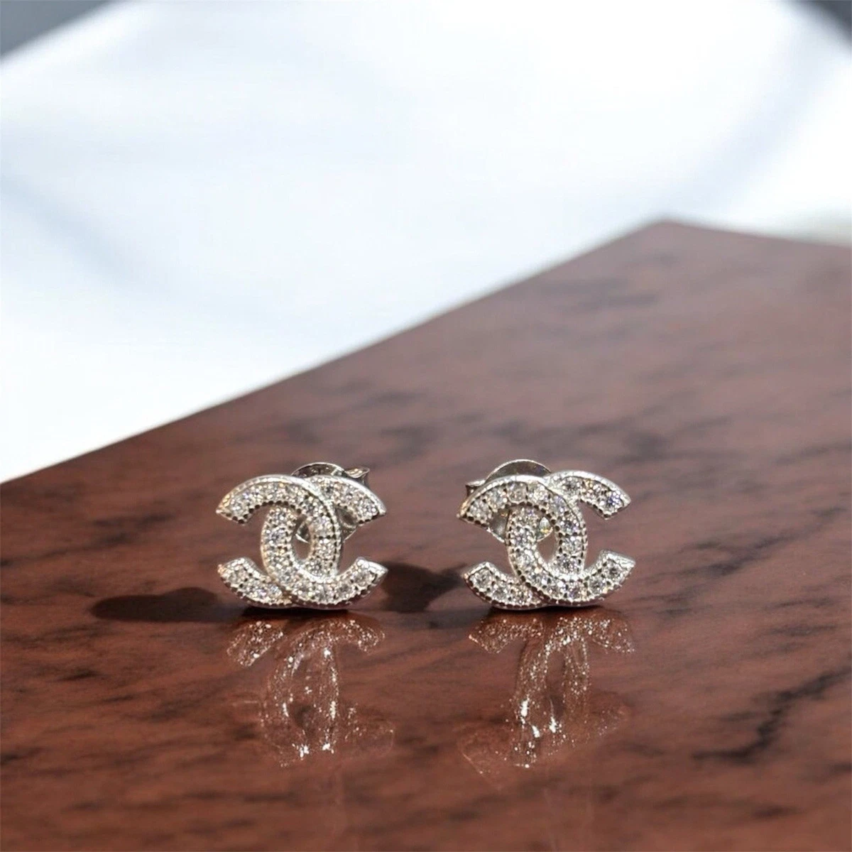 Orecchini A Cerchio Earcuff In Argento Sterling 925 Con Cristalli - Foto 2