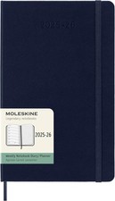 Moleskine Classic 18 Month 2025-2026 Weekly Planner, Hard Sapphire Blue