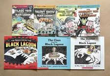7 LOT: Black Lagoon Adventures Children's Chapter Books Paperback Mike Thaler