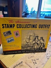 Vintage 1953 H.E. Harris Stamp Collecting Kit With Stamps Lot#15