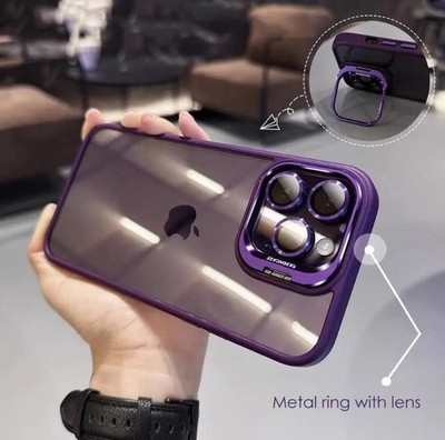 Lens Metal Ring Case for Apple iPhone 17 16 15 14 13 12 11 Pro Max Plus Air