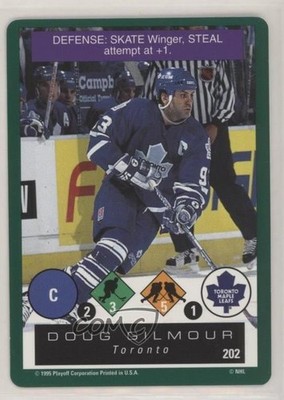 1995-96 Playoff One on One Challenge Doug Gilmour #202 HOF 8d2