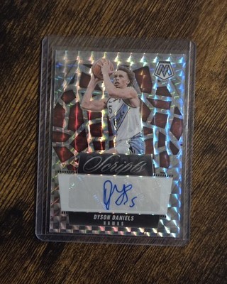 2024-25 Panini Mosaic Scripts Dyson Daniels Auto #MS-DYS Atlanta Hawks