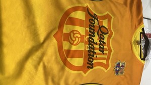 Lionel Messi Qatar Unicef Jersey Number #10 Yellow Size Extra Large