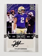2022 Leaf Draft Kyler Gordon RC Auto Rookie Card #BA-KG1 Chicago Bears